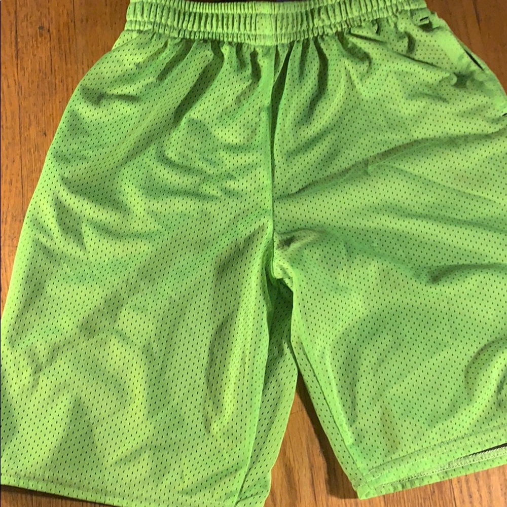 Neon green shorts
